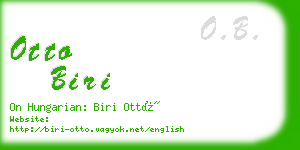 otto biri business card